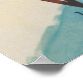 スイスヴィンテージスキーポスター ポスター (角)