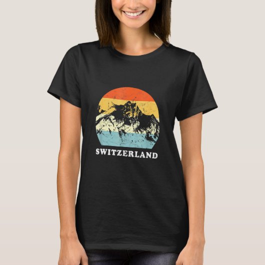 スイスヴィンテージマウンテンバケーション Tシャツ (正面)