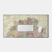 スイスヴィンテージマップ旅行代理店 デスクマット (キーボード&マウス)