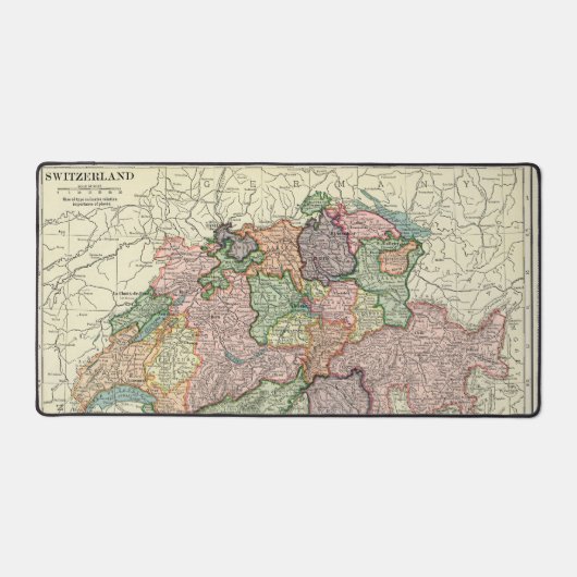 スイスヴィンテージマップ旅行代理店 デスクマット (正面)