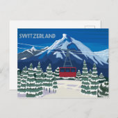 スイスヴィンテージ旅行はがき ポストカード (正面/裏面)
