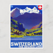 スイスヴィンテージ旅行はがき ポストカード (正面)