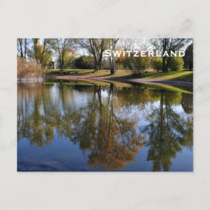 スイスヴィンテージ旅行観光客追加 ポストカード