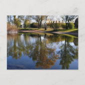 スイスヴィンテージ旅行観光客追加 ポストカード (正面)