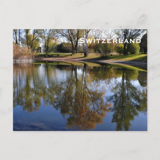 スイスヴィンテージ旅行観光客追加 ポストカード (正面)