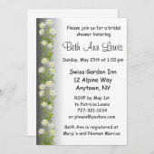 スイス人によってEdelweissはブライダルシャワーの招待状が開花します 招待状 (正面/裏面)