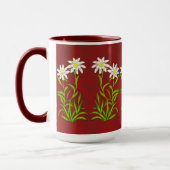 スイス人によってEdelweissはマグが開花します マグカップ (左)