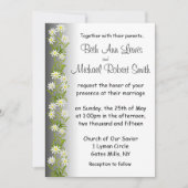 スイス人によってEdelweissは結婚式招待状が開花します 招待状 (正面)