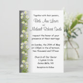 スイス人によってEdelweissは結婚式招待状が開花します 招待状 (スタンド正面)