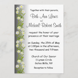 スイス人によってEdelweissは結婚式招待状が開花します 招待状