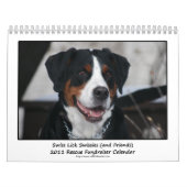 スイス人はSwissies (および友人) 2011カレンダーを舐めます カレンダー (カバー)