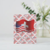 スイス人アメリカの振る旗 招待状 (スタンド正面)