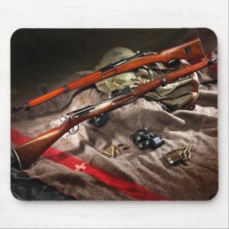 スイス人シュミツトRubin 1889年及びK31 マウスパッド