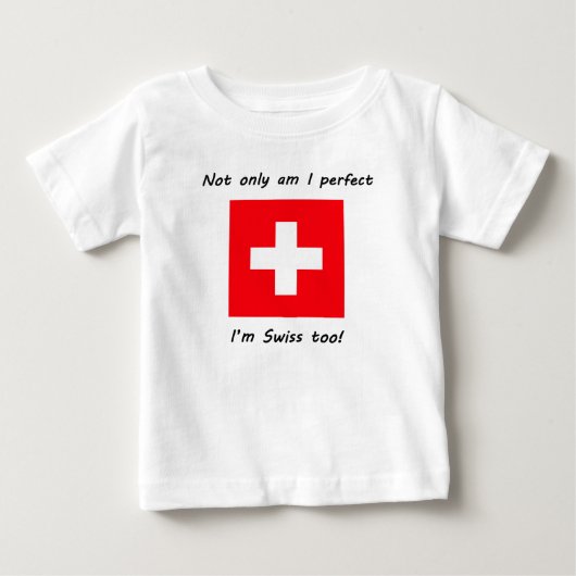 スイス人完成すれば ベビーTシャツ (正面)