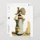 スイス伝統的のベルンの衣装 ポストカード (正面/裏面)