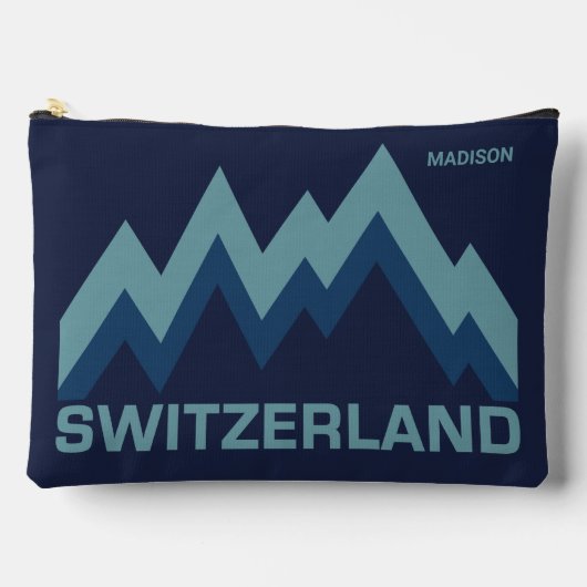 スイス名前をカスタムする アクセサリーポーチ (正面)