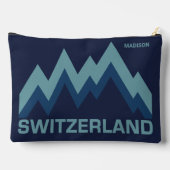 スイス名前をカスタムする アクセサリーポーチ (裏面)