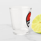 スイス国コード国旗のハート, CHE ショットグラス (左)