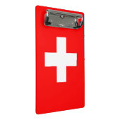 スイス国旗が付いたミニクリップボード ミニクリップボード (アングル)