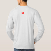 スイス国旗とコート・オブ・アームズ Tシャツ (裏面)