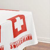 スイス国旗とスイス テーブルクロス (インサイチュ)