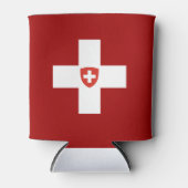 スイス国旗のコート・オブ・アームズ 缶クーラー (正面)
