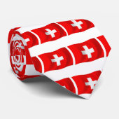 スイス国旗のタイ ネクタイ (ロール)