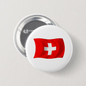 スイス国旗のボタン 缶バッジ (正面&裏面)