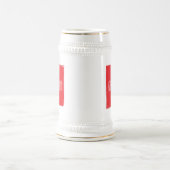 スイス国旗のワードクラウドヴィンテージ ビールジョッキ (中央)