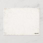 スイス国旗のヴィンテージクールスタイル ポストカード (裏面)