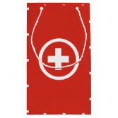 スイス国旗の抱き枕 スモールペーパーバッグ (裏面)