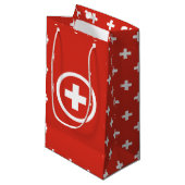 スイス国旗の抱き枕 スモールペーパーバッグ (正面アングル)