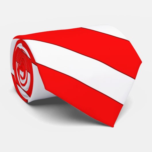 スイス国旗の色エレガント ネクタイ (ロール)