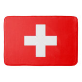 スイス国旗を持つ大きなバスマット バスマット (正面)