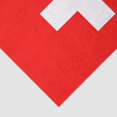 スイス国旗を持つ愛国的ティッシュペーパー 薄葉紙 (詳細)