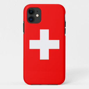 スイス国旗を持つIPhone 5ケース iPhone 11 ケース