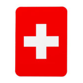 スイス国旗を掲げた愛国的なフレキシブル磁石 マグネット (縦)