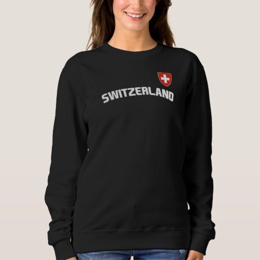 スイス国旗スイスプライド国際的国 スウェットシャツ (正面)