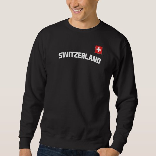 スイス国旗スイスプライド国際的国 スウェットシャツ (正面)