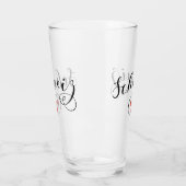 スイス国旗ハート、シュウィズ、スイス タンブラーグラス (左)