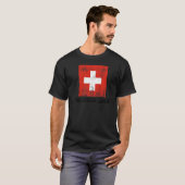 スイス国旗プライドスイス国旗 Tシャツ (正面フル)