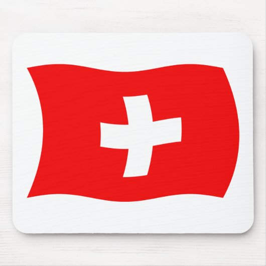スイス国旗マウスパッド マウスパッド (正面)