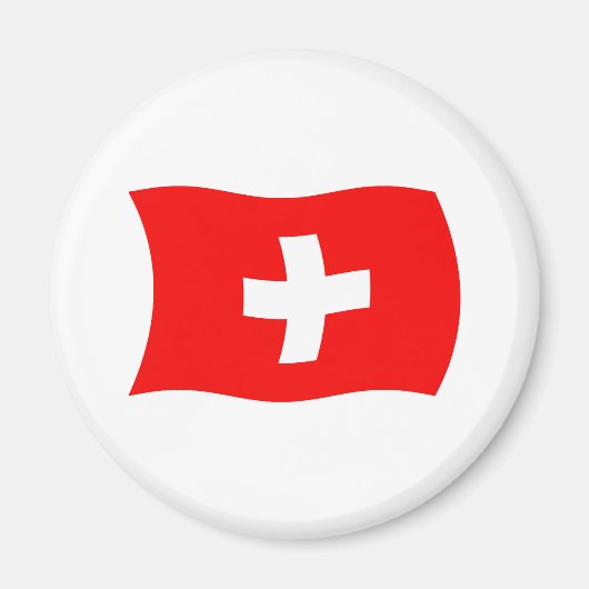 スイス国旗マグネット マグネット (正面)