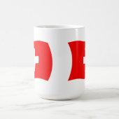 スイス国旗マグ コーヒーマグカップ (中央)