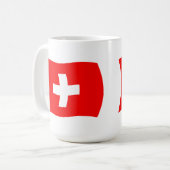 スイス国旗マグ コーヒーマグカップ (正面左)