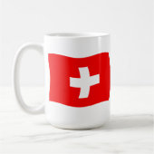 スイス国旗マグ コーヒーマグカップ (左)