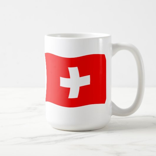 スイス国旗マグ コーヒーマグカップ (右)