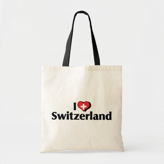 スイス国旗大好き トートバッグ (正面)