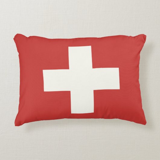 スイス国旗 アクセントクッション (正面)