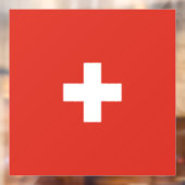 スイス国旗 ウィンドウサイン (シート2)